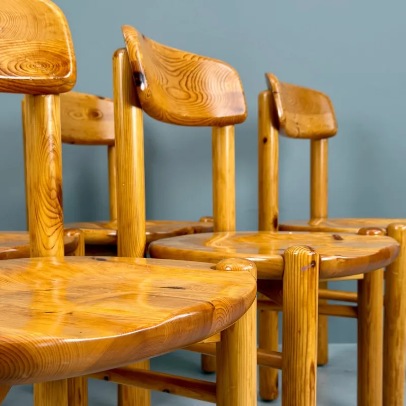 Hot Pamono Vintage Pinewood Chairs by Rainer Daumiller, 1970s, Set of 6