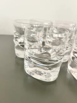 Discount Pamono Vintage Pitagora Water Glasses by Marco Zanuso for Arnolfo Di Cambio, 1969, Set of 7