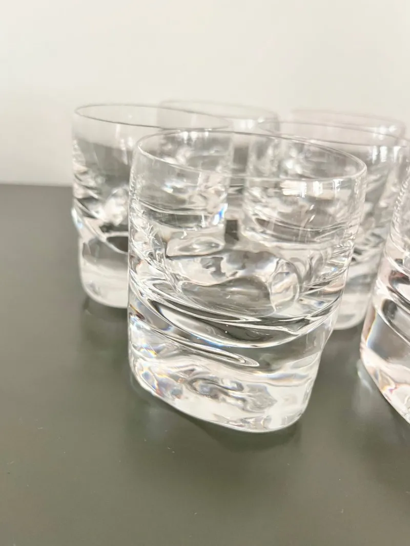 Discount Pamono Vintage Pitagora Water Glasses by Marco Zanuso for Arnolfo Di Cambio, 1969, Set of 7