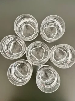 Discount Pamono Vintage Pitagora Water Glasses by Marco Zanuso for Arnolfo Di Cambio, 1969, Set of 7