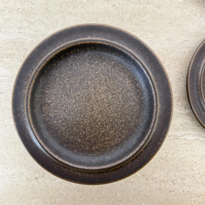Pamono Vintage Plates by Ulla Procope for Arabia, 1970s, Set of 9> Dinner Plates & Bowls