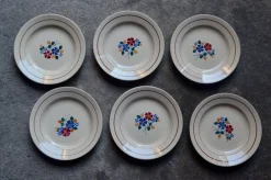 Pamono Vintage Plates from Saint Amand, 1920s, Set of 6> Dinner Plates & Bowls