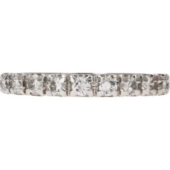 Pamono Vintage Platinum Diamonds Wedding Ring, 1950s