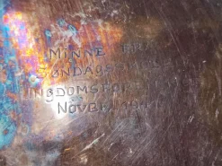 Outlet Pamono Vintage Platter in Silver-Plated Brass, 1940s