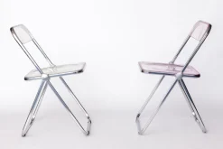 Discount Pamono Vintage Plia Folding Chairs from Castelli / Anonima Castelli, Italy, 1970s, Set of 2