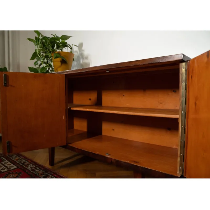 Pamono Vintage Polish Cabinet with Op Art Motif, 1960s> Cabinets & Wardrobes