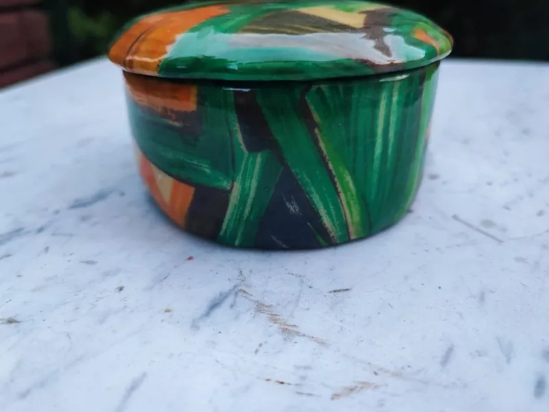 Pamono Vintage Porcelain Box, 1960s> Trunks Crates & Baskets