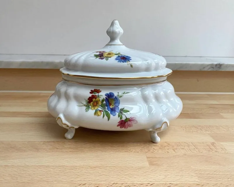 Best Pamono Vintage Porcelain Casket by Weimar, Germany, 1970s