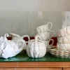 Pamono Vintage Porcelain Coffee Set by Henriette, 1990s, Set of 10> Coffee & Tea Service