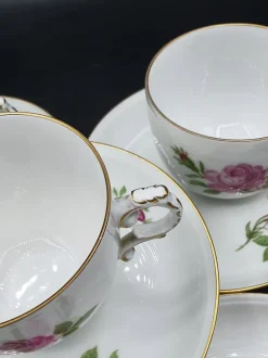 Best Pamono Vintage Porcelain Cups & Saucers from Furstenberg, Germany, Set of 10