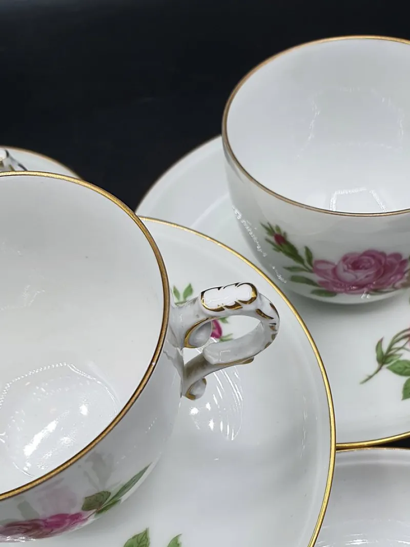 Best Pamono Vintage Porcelain Cups & Saucers from Furstenberg, Germany, Set of 10