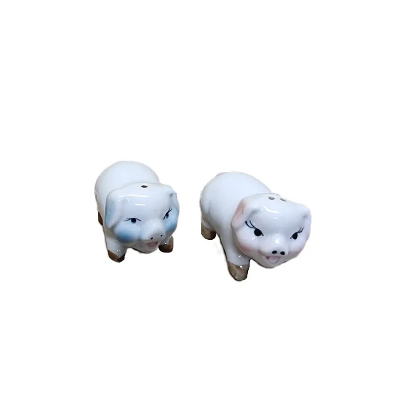 Pamono Vintage Porcelain Salt and Pepper Pigs, 1970s, Set of 2