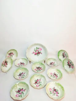 Pamono Vintage Porcelain Tableware Set, 1930s, Set of 13> Dinner Plates & Bowls