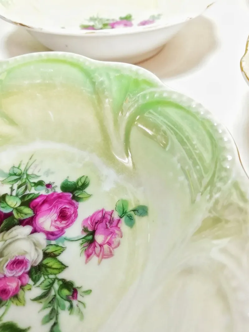 Pamono Vintage Porcelain Tableware Set, 1930s, Set of 13> Dinner Plates & Bowls