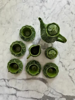 Pamono Vintage Portuguese Coffee Set, 1950s, Set of 8> Coffee & Tea Service