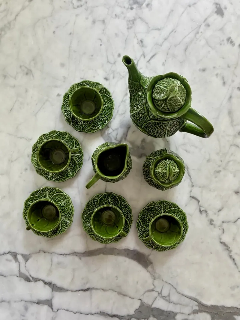 Pamono Vintage Portuguese Coffee Set, 1950s, Set of 8> Coffee & Tea Service