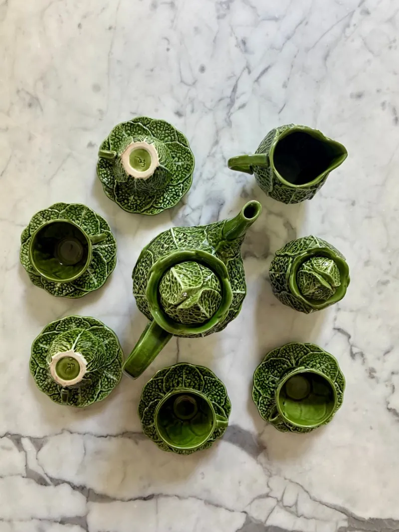 Pamono Vintage Portuguese Coffee Set, 1950s, Set of 8> Coffee & Tea Service