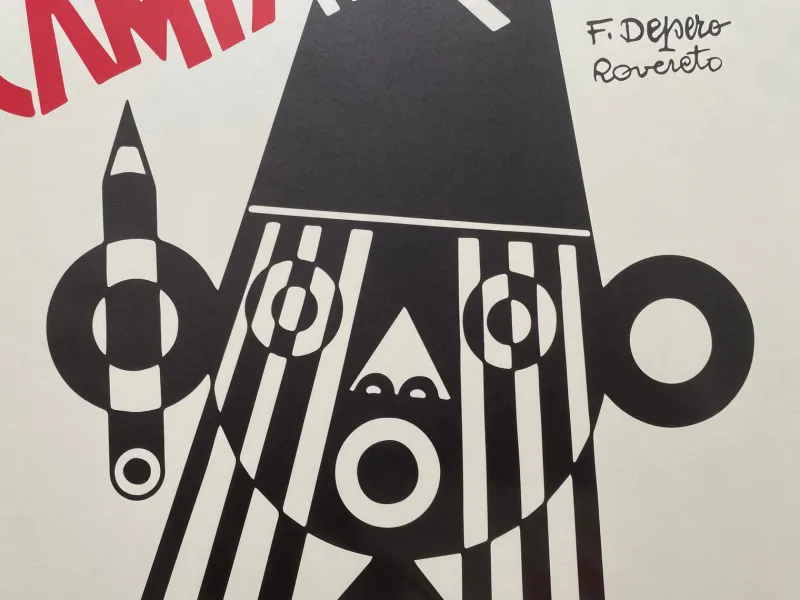 Pamono Vintage Poster by Fortunato Depero, 1980s> Posters