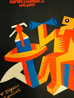 Pamono Vintage Poster by Fortunato Depero, 1980s><noscript><img width=