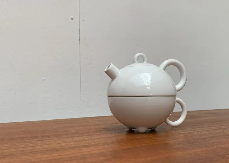 Pamono Vintage Postmodern German Fantasia Series Teapot and Cup by Matteo Thun for Arzberg, 1980s, Set of 2> Coffee & Tea Service