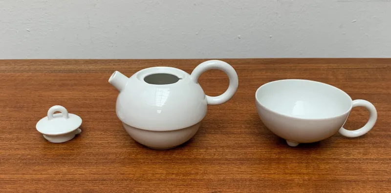 Pamono Vintage Postmodern German Fantasia Series Teapot and Cup by Matteo Thun for Arzberg, 1980s, Set of 2> Coffee & Tea Service