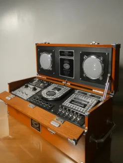 Pamono Vintage Radio with C.D. and Tape Recorder, 1980s><noscript><img width=