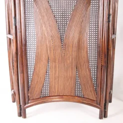 Pamono Vintage Rattan Folding Screens, 1970s, Set of 2> Room Dividers & Screens