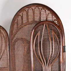 Pamono Vintage Rattan Folding Screens, 1970s, Set of 2><noscript><img width=
