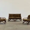 Outlet Pamono Vintage Rattan Outdoor Set, 1970s, Set of 3