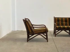 Outlet Pamono Vintage Rattan Outdoor Set, 1970s, Set of 3