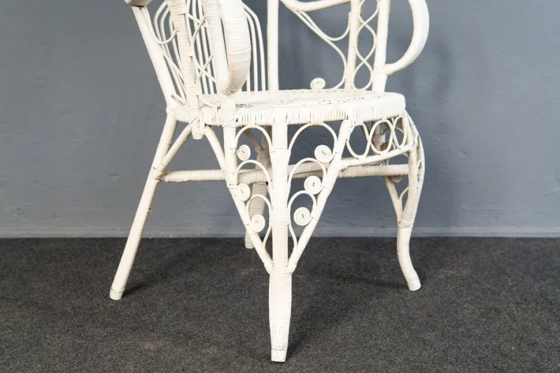 Pamono Vintage Rattan Peacock Armchair> Garden Seating