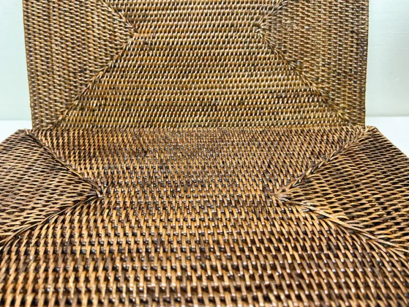 Pamono Vintage Rattan Plates, Serving Tray and Placemats, 1970s, Set of 13> Dinnerware Accessories
