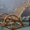 Pamono Vintage Rattan Rocking Chair> Rocking Chairs