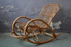 Pamono Vintage Rattan Rocking Chair><noscript><img width=