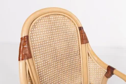 Pamono Vintage Rattan-Bamboo Indoor/Outdoor Chairs with Table, 1970s, Set of 3><noscript><img width=