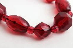 Pamono Vintage Red Long Amber Necklace, 1960s><noscript><img width=