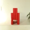 Pamono Vintage Red Plastic Carminio Magazine Holder by Giotto Stoppino for Kartell, Italy, 1980s> Magazine Racks