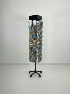 Pamono Vintage Revolving Display with Postcards, 1960s> Magazine Racks
