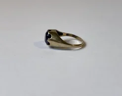 Pamono Vintage Ring in 14 Carat Gold and Amethyst by Herman Siersbøl, 1960s><noscript><img width=