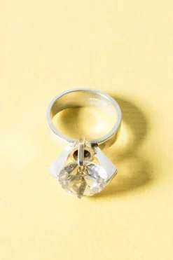 Hot Pamono Vintage Rock Crystal Ring from Victor Jansson, 1967