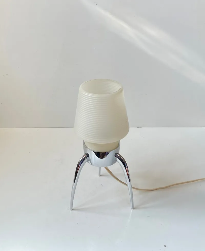 Best Pamono Vintage Rocket Table Lamp in Chrome and Plastic by Rotaflex, 1970s