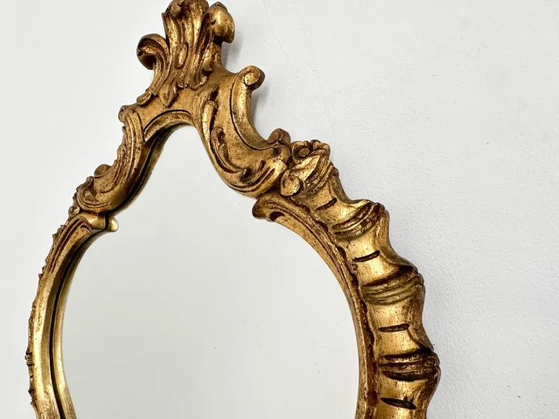 Pamono Vintage Rococo Style Gilt Wall Mirror, 1930s> Mirrors