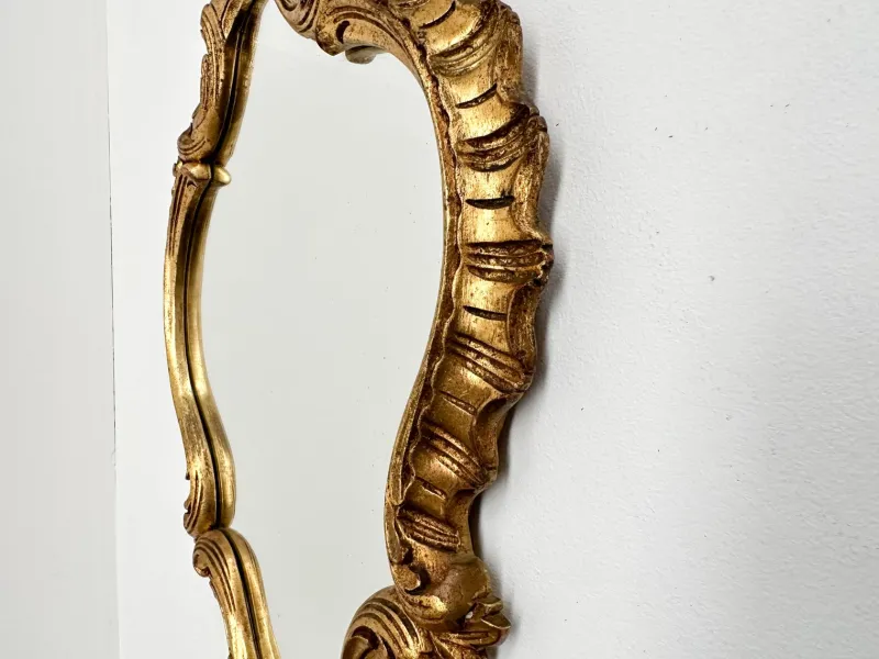 Pamono Vintage Rococo Style Gilt Wall Mirror, 1930s> Mirrors