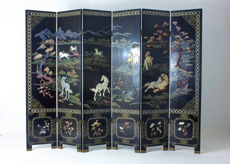 Pamono Vintage Room Divider with Marble Stones, 1970s> Room Dividers & Screens