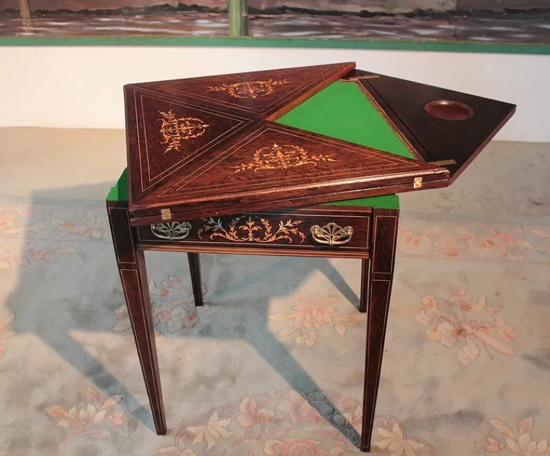 Pamono Vintage Rosewood Game Table> Game Tables