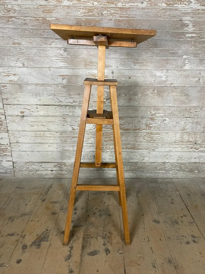 Pamono Vintage Rotating Height-Adjustable Sculpture Stand> Worktables & Workbenches