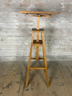 Pamono Vintage Rotating Height-Adjustable Sculpture Stand><noscript><img width=