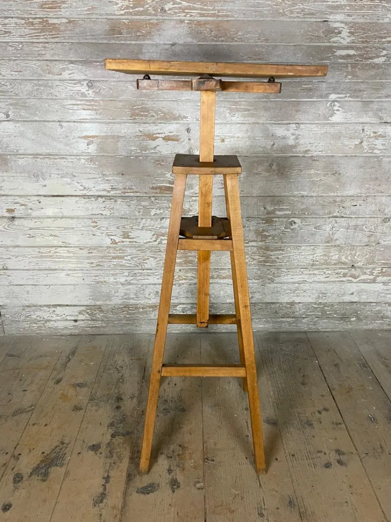Pamono Vintage Rotating Height-Adjustable Sculpture Stand> Worktables & Workbenches