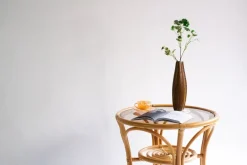 Pamono Vintage Round Bamboo Table><noscript><img width=
