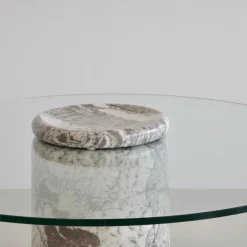 Pamono Vintage Round Dining Table by Angelo Mangiarotti for Sorgente Dei Mobili, 1975><noscript><img width=